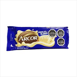 Chocolate Blanco Arcor 85g
