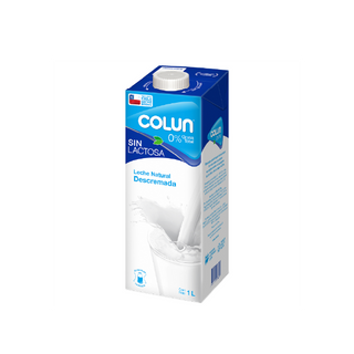 Leche Descremada Sin Lactosa Colun 1 lt