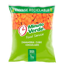 Zanahoria en cubo minuto verde 1kg