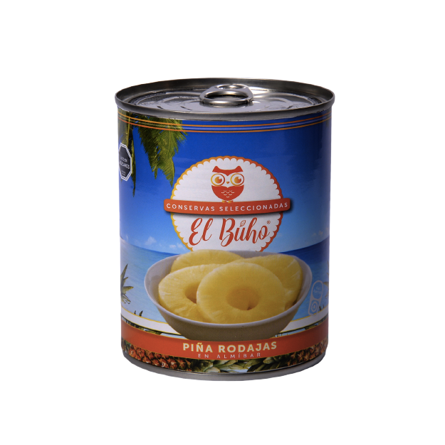 Piña en rodajas El Buho 3 kg – VEGANET