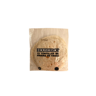 Tortilla de Trigo Housebrot KFC 12 unidades 940 grs