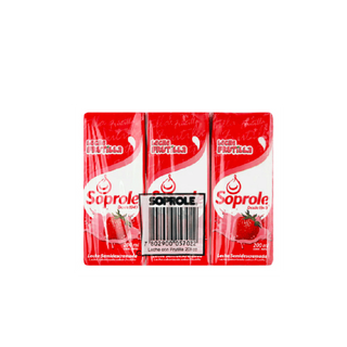 Leche Frutilla Soprole 6X200ml