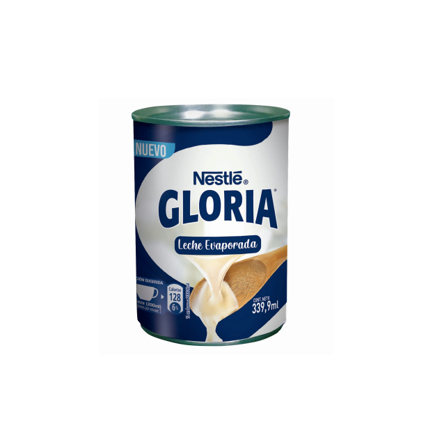 Leche evaporada Gloria Nestlé 339 grs