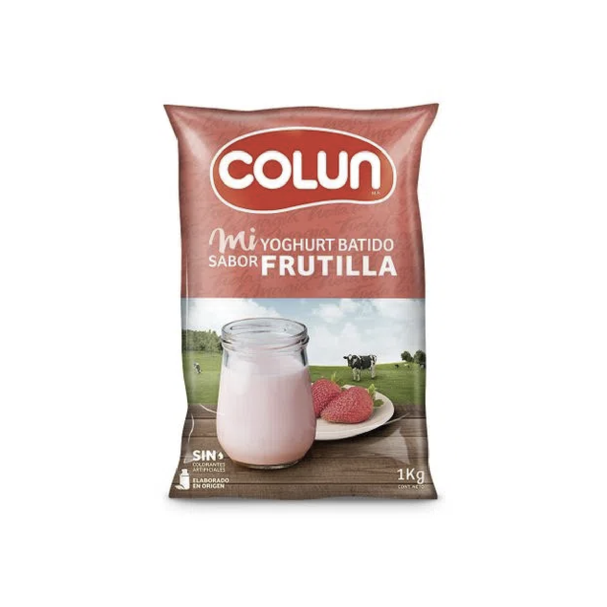 Yogurt Colun frutilla 1 litro